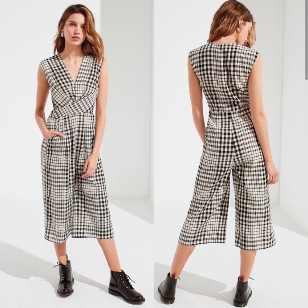 Urban Outfitters Surplus Gingham Jumpsuit